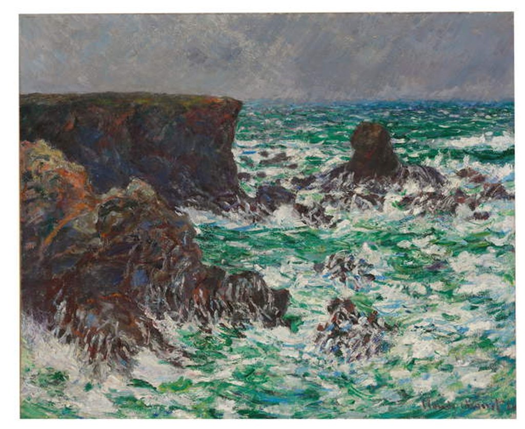 Detail of Port-Coton: Le Lion, 1886 by Claude Monet