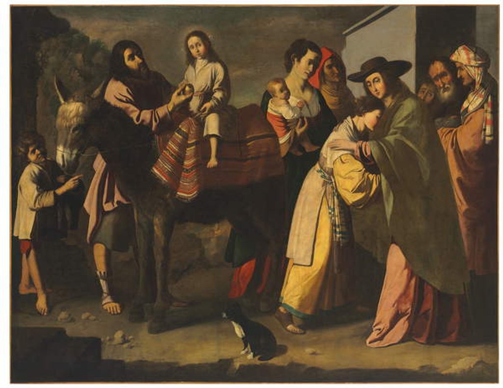 Detail of The Return from Egypt by Francisco de (studio of) Zurbaran