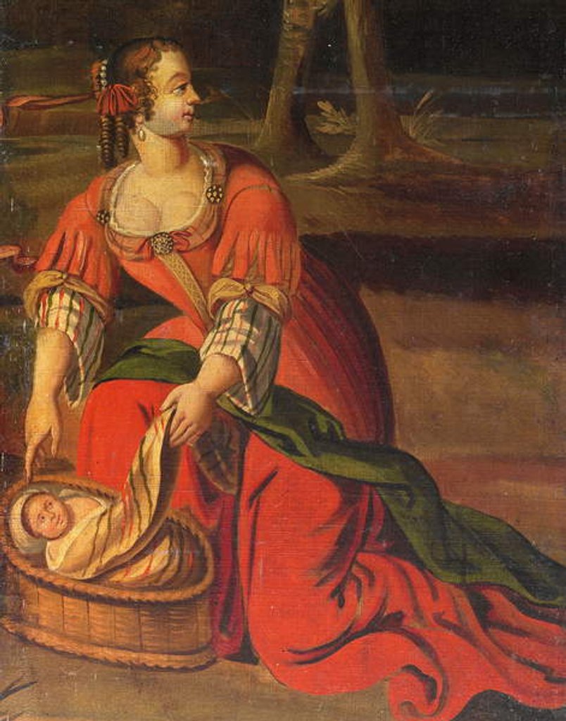 Detail of Four-fold double-sided screen, c.1700 by Anglo-Flemish School