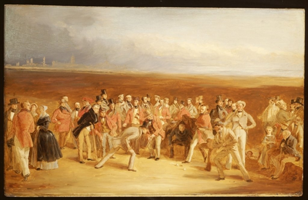Detail of The Golfers: A Grand Match by Charles Lee