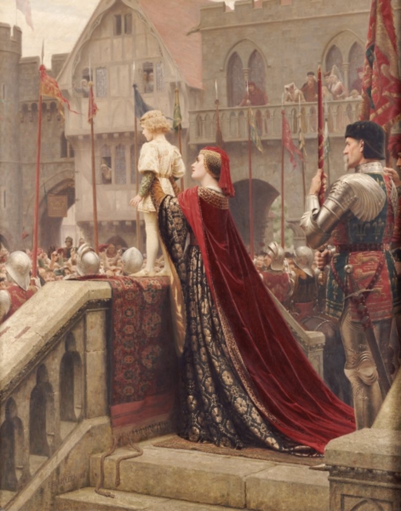 Detail of A Little Prince Likely in Time to Bless a Royal Throne, 1904 by Edmund Blair Leighton