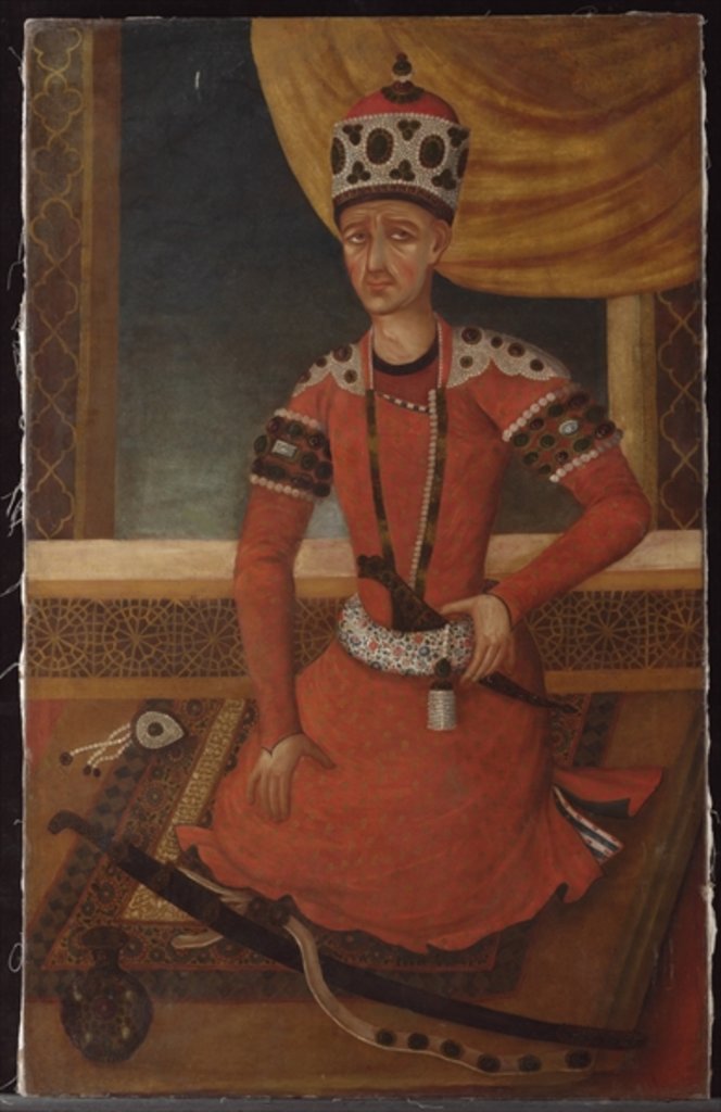 Detail of Aga Muhammad Khan Qajar, c.1820 by Persian School