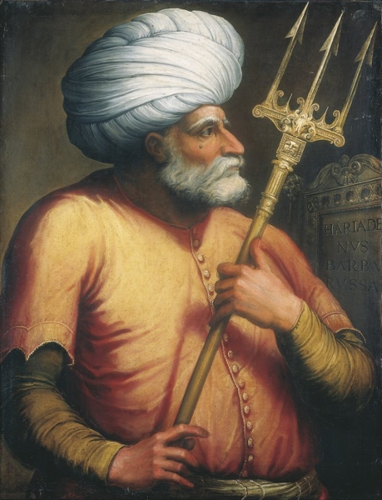 Detail of Portrait of Khair ed-Din, c.1550 by Italian School
