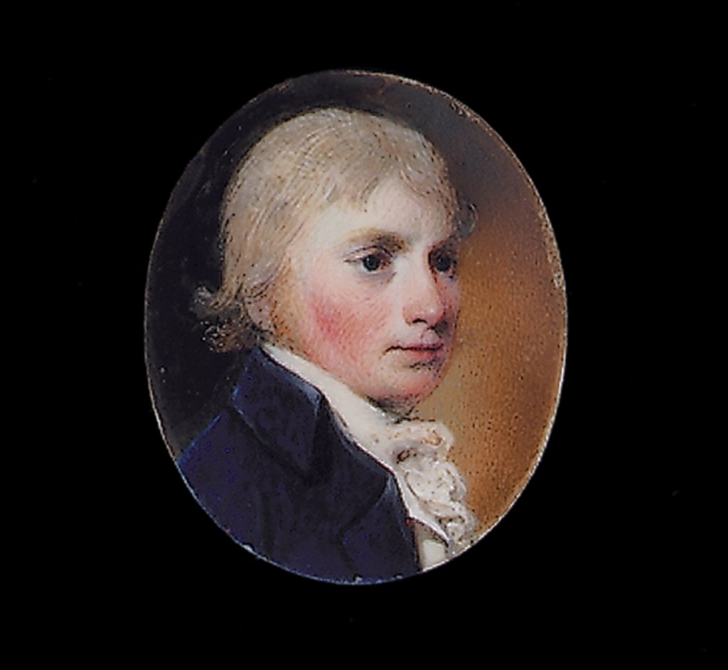 Detail of Richard Bethell Cox by George Engleheart