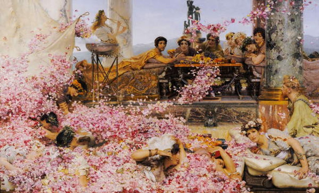 Detail of The Roses of Heliogabalus, 1888 by Lawrence Alma-Tadema