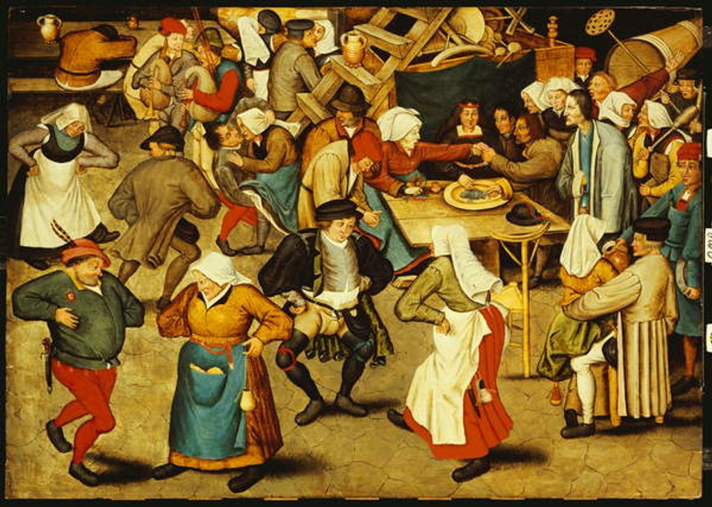 Detail of The Indoor Wedding Dance by Pieter the Younger Brueghel