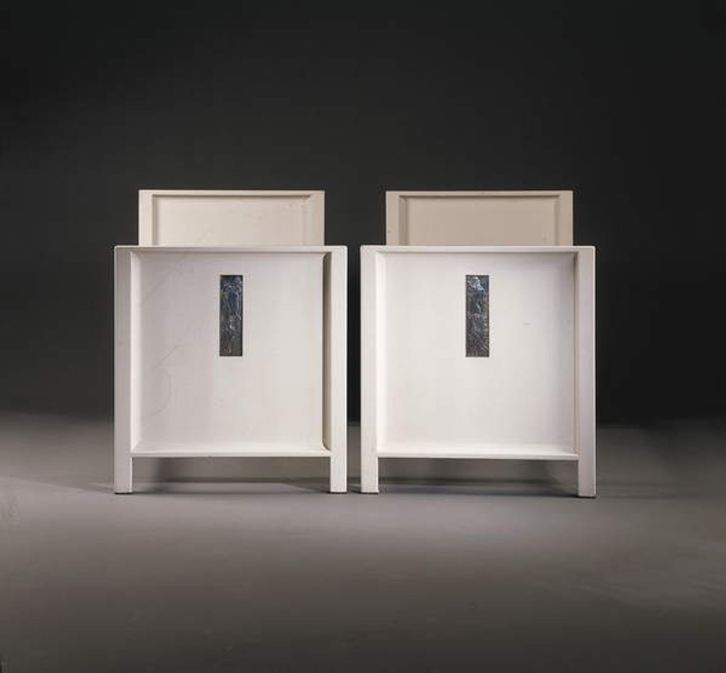 Detail of A Pair of Wiener Werkstatte Single Beds, c.1904 by Koloman Moser