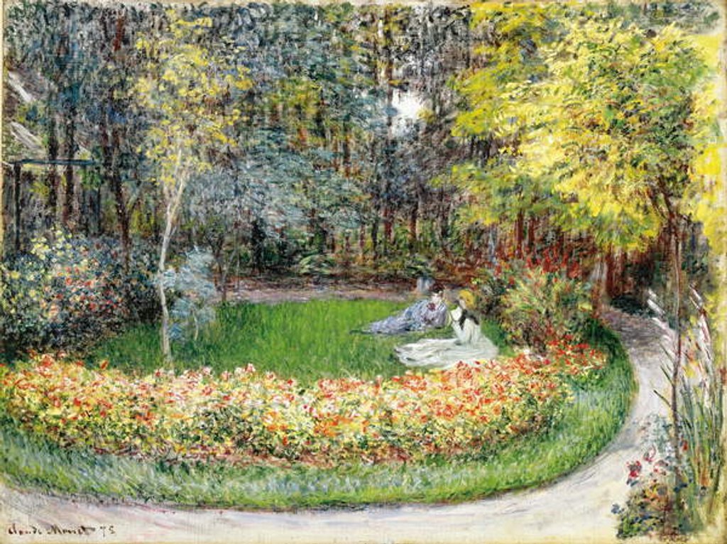 Detail of In the Garden, 1875 by Claude Monet