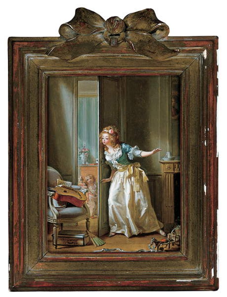 Detail of Hide and Seek, 1789 by Michel Garnier