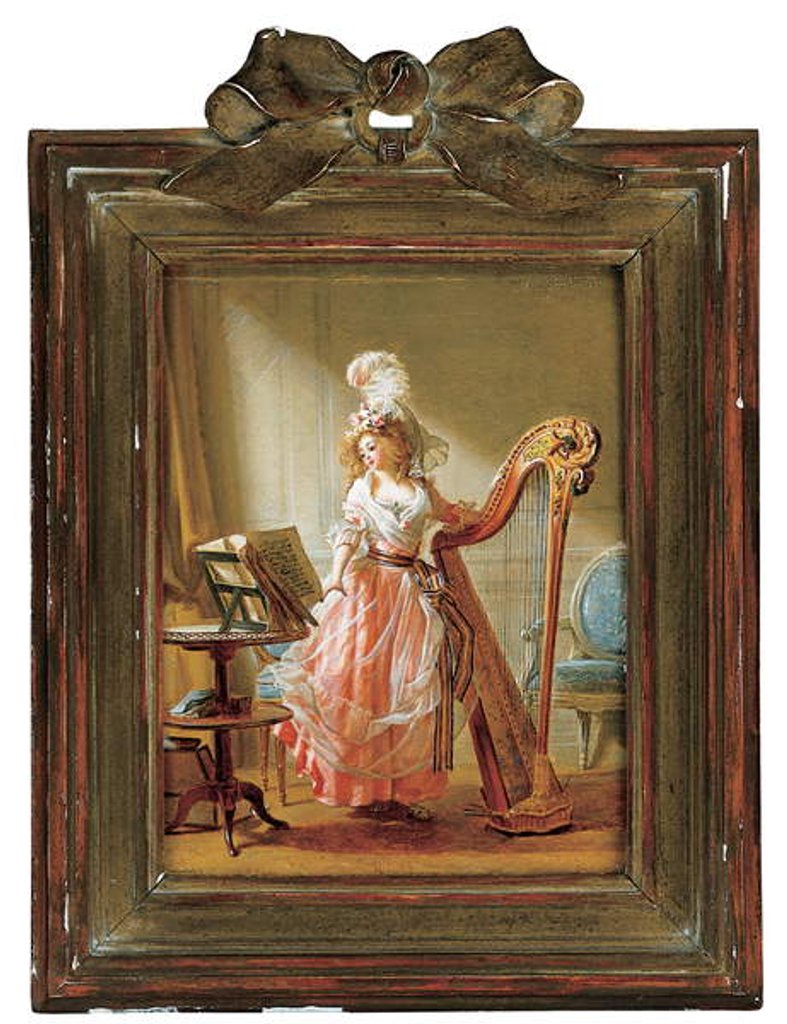 Detail of The Music Lesson, 1788 by Michel Garnier