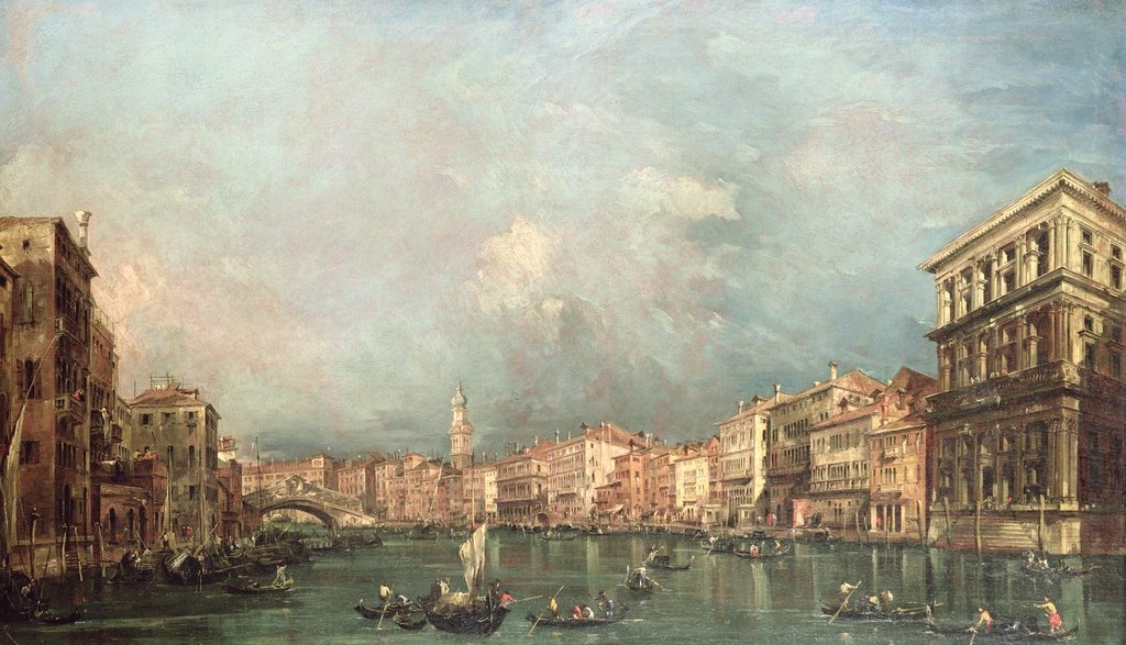 Detail of The Grand Canal, Venice by Francesco Guardi