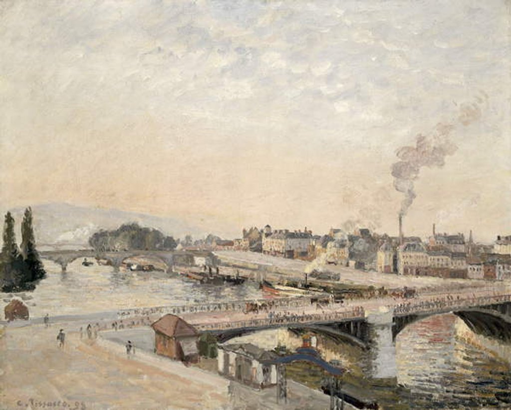 Detail of Boieldieu and Corneille bridges, 1898 by Camille Pissarro