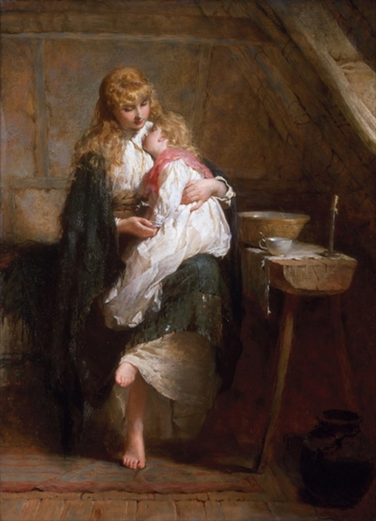 Detail of The Orphans, 1884 by George Elgar Hicks
