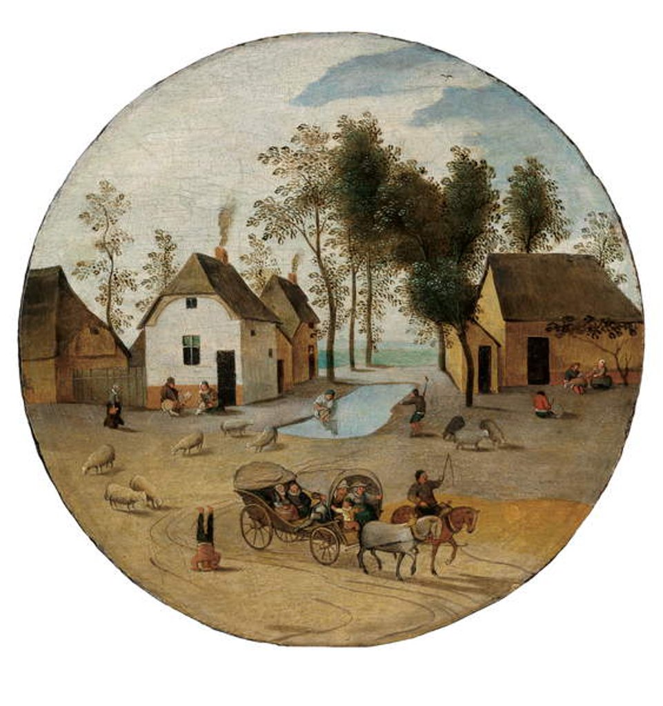 Detail of The Month of June, c.1606 by Abel Grimmer or Grimer