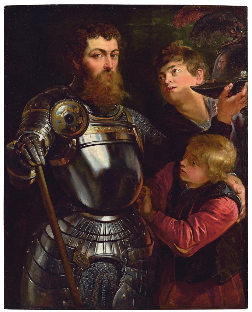 Detail of Portrait of a commander by Peter Paul Rubens