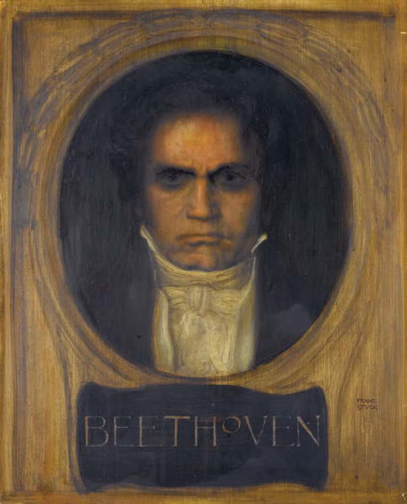 Detail of Portrait of Ludwig van Beethoven by Franz von Stuck