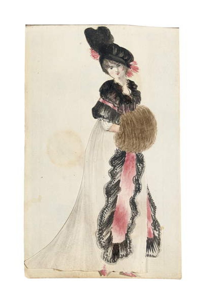 Detail of Portrait, purportedly of Jane Austen by James Stanier Clarke