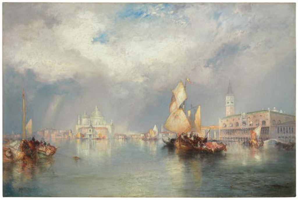 Detail of Grand Canal, Venice, 1905 by Thomas Moran
