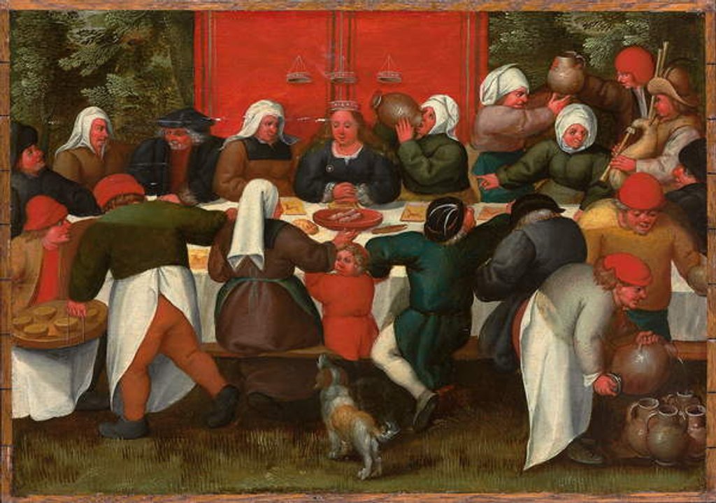 Detail of The Wedding Feast by Maerten van Cleve
