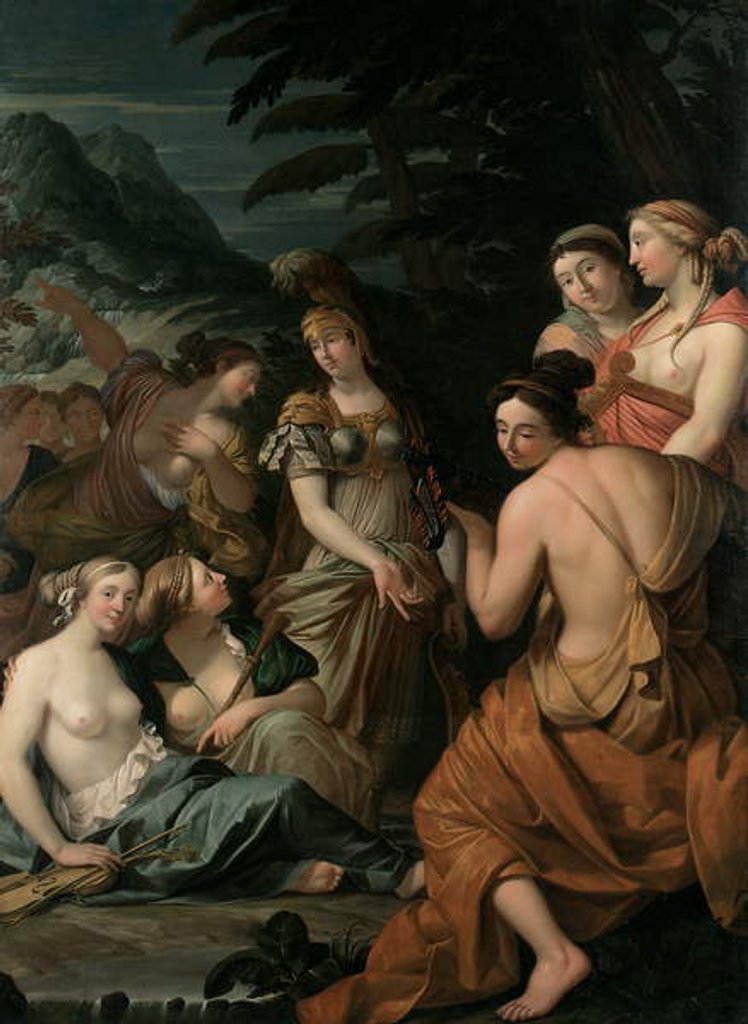 Detail of Minerva and the Muses on Mount Helicon, 1675 by Theodorus van der Schuer
