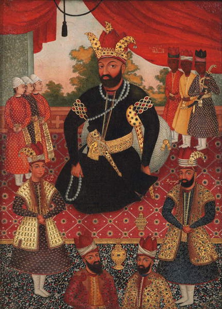 Detail of Nadir Shah Afshar and his Court by Asian School
