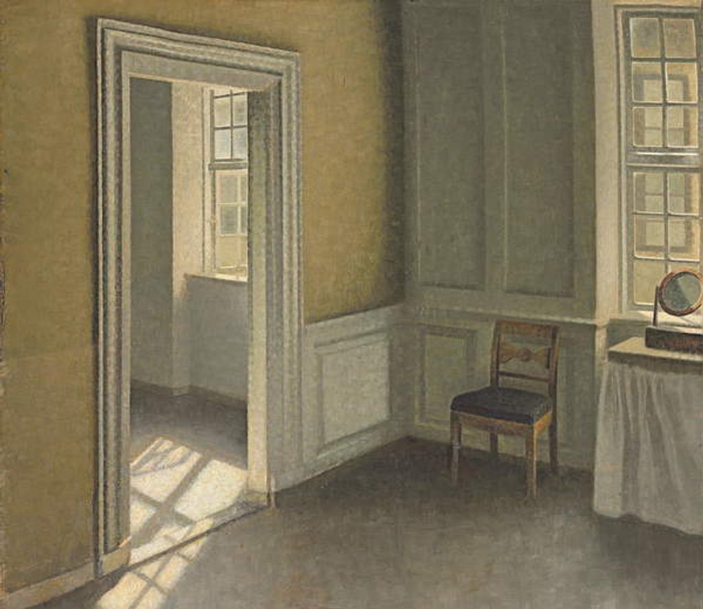 Detail of Bedroom, Strandgade 30, 1906 by Vilhelm Hammershoi