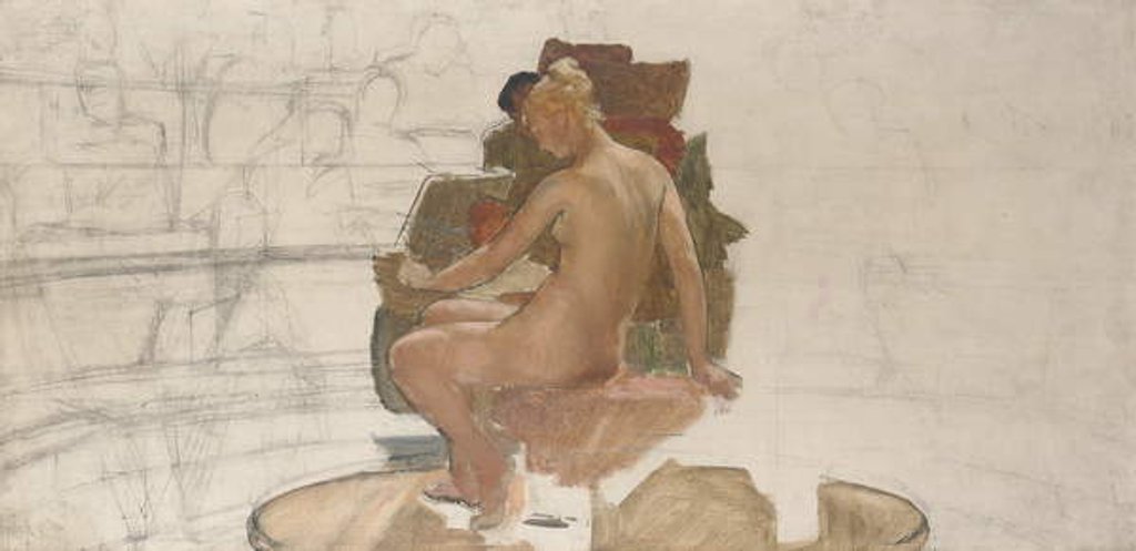 Detail of The Roman Art Class by Lawrence Alma-Tadema