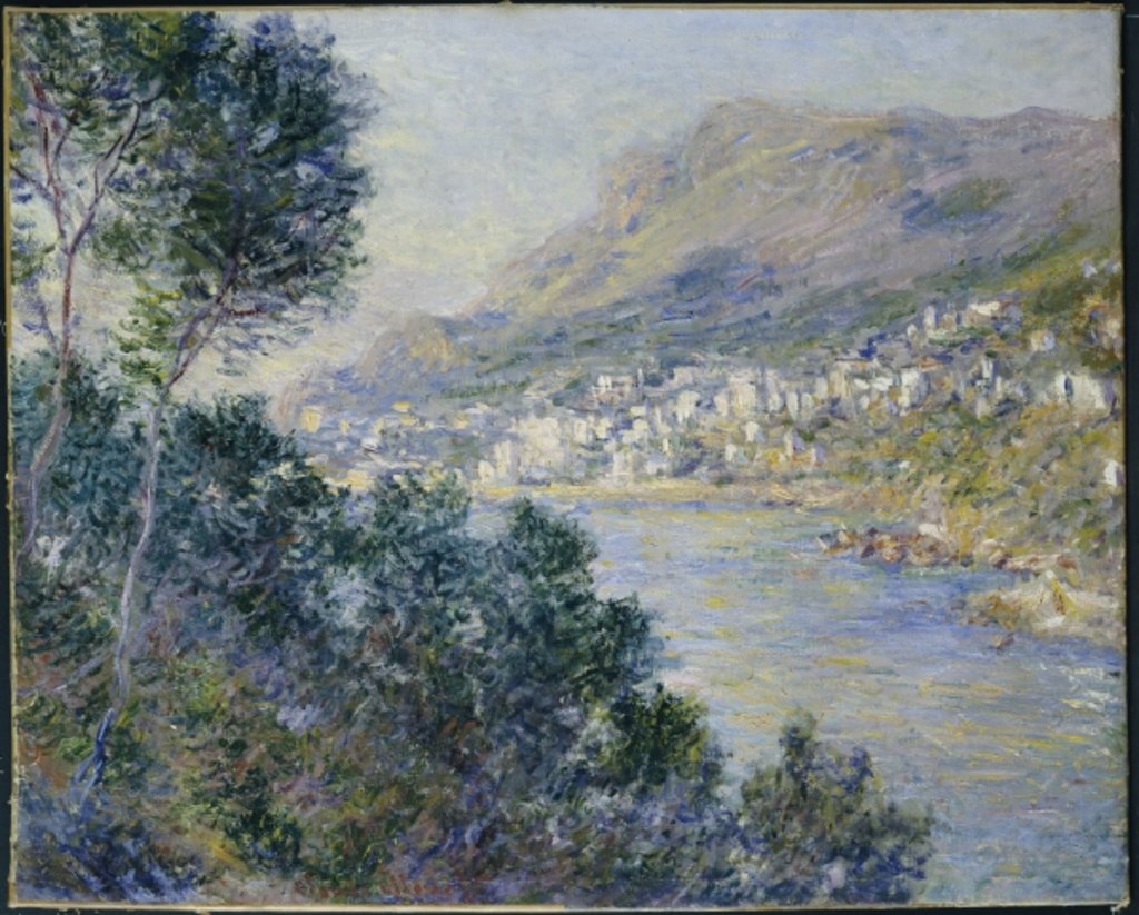 Detail of Monte Carlo, Vue de Cap Martin, 1884 by Claude Monet