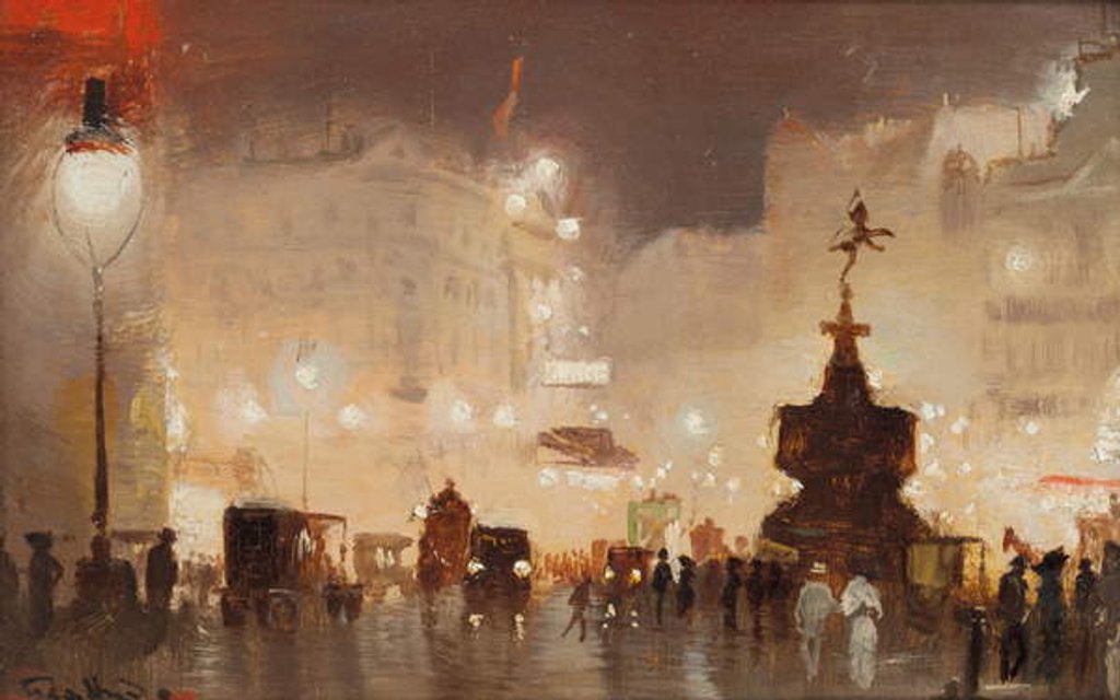 Detail of Piccadilly Circus by George Hyde Pownall