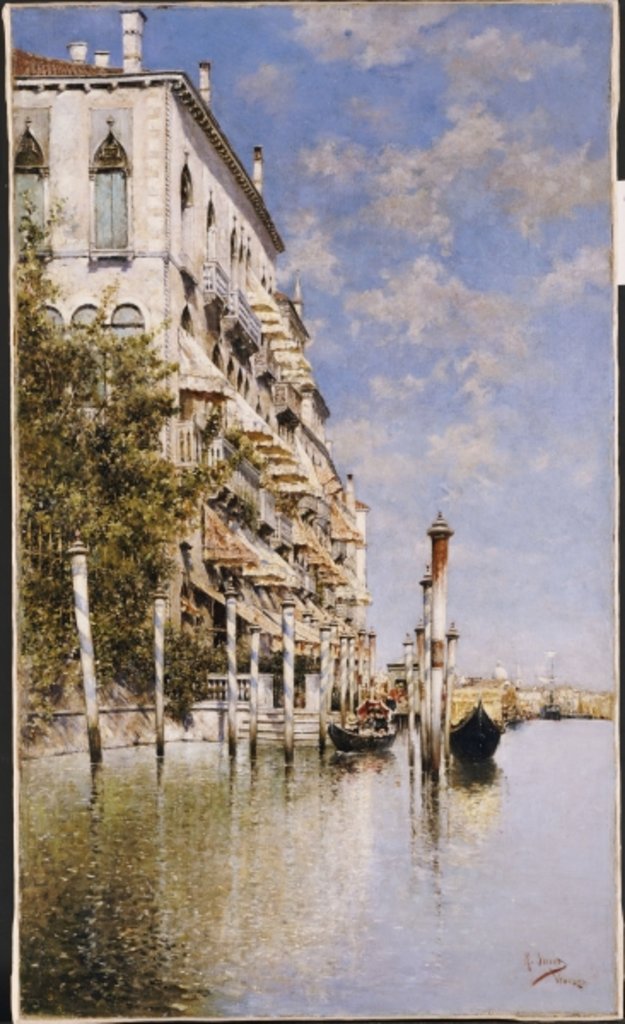 Detail of Along the Grand Canal by Rafael Senet