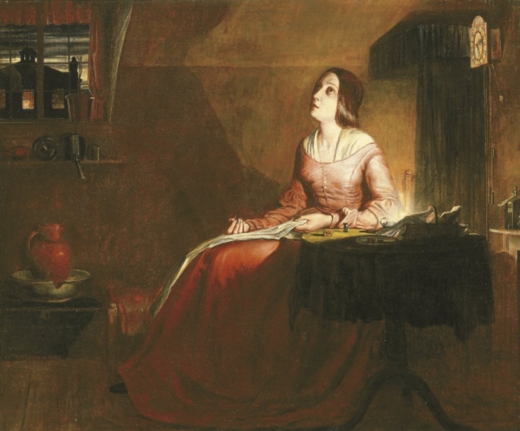 Detail of The Sempstress by Richard Redgrave