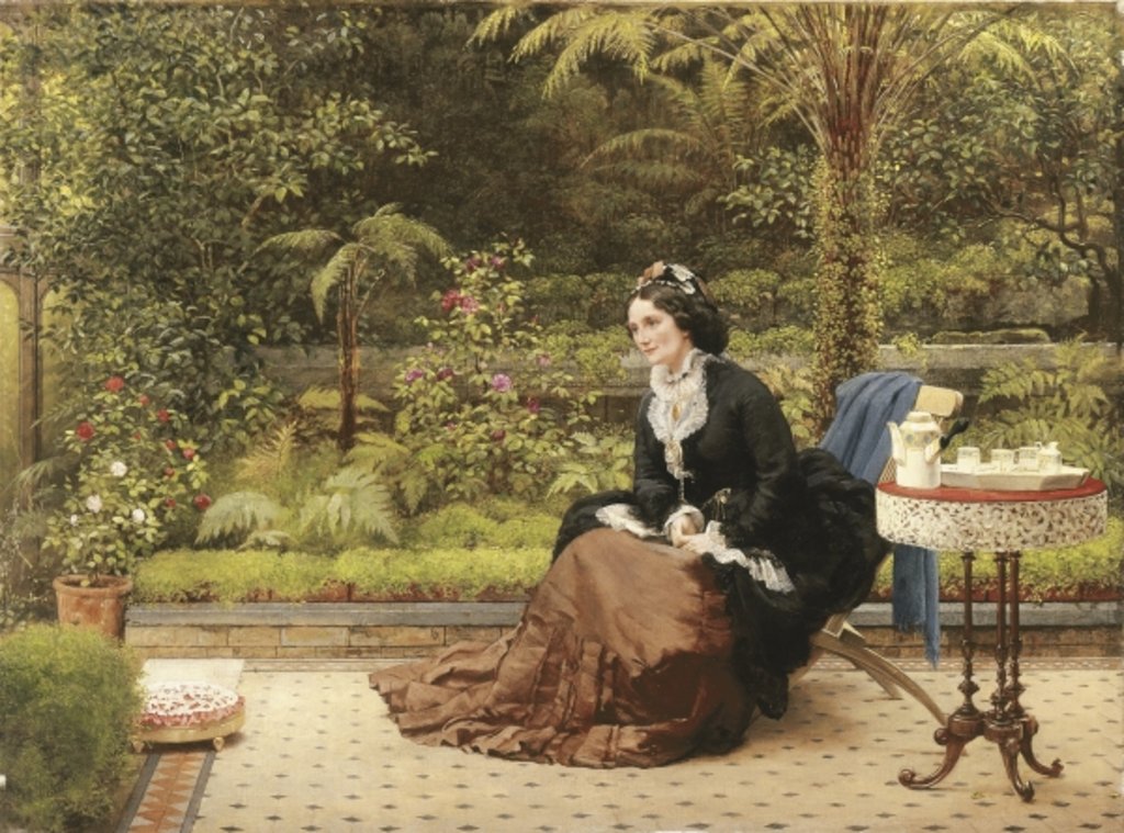 Detail of Five O'Clock, c.1874 by George Dunlop Leslie