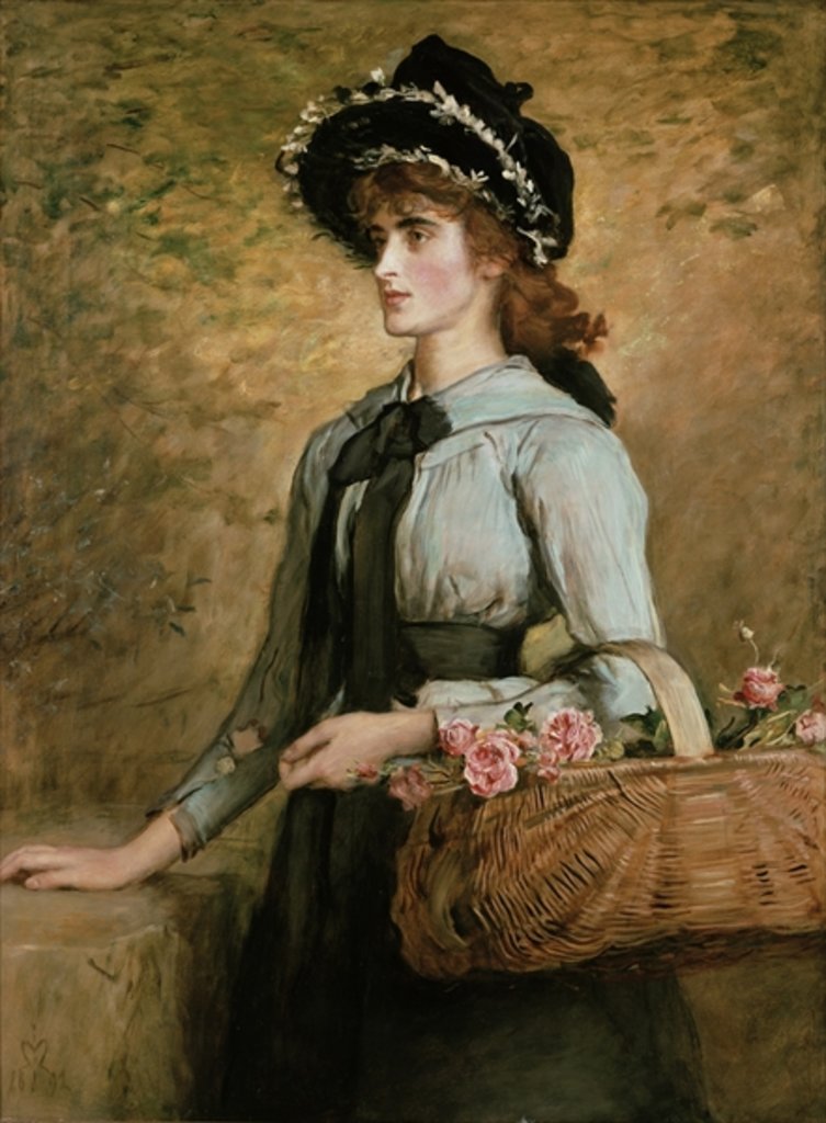 Detail of Sweet Emma Morland, 1892 by John Everett Millais