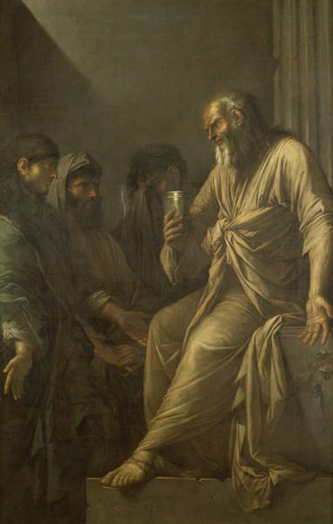 Detail of The Death of Socrates by Salvator Rosa