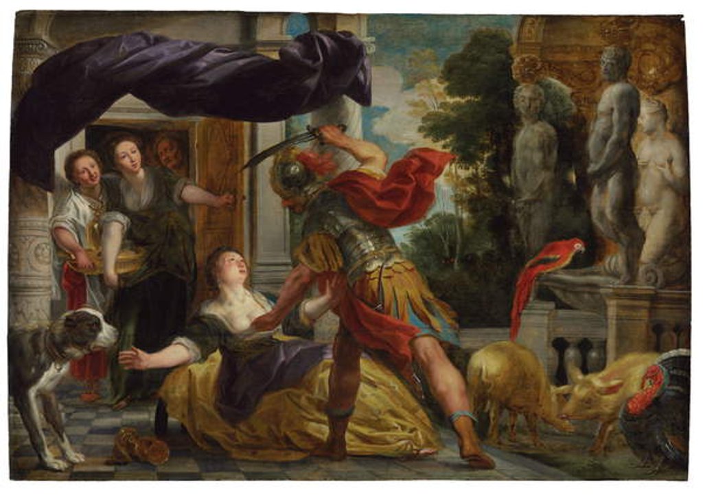 Detail of Circe and Odysseus by Jacob Jordaens