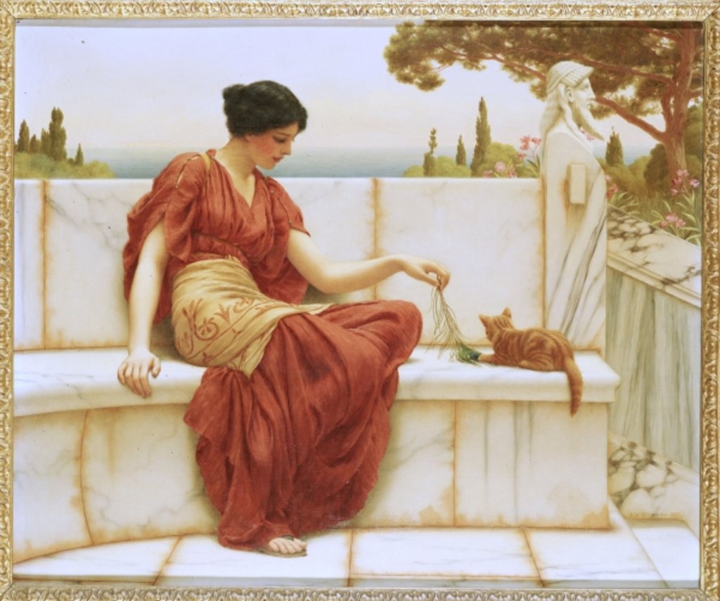 Detail of The Favourite, 1901 by John William Godward