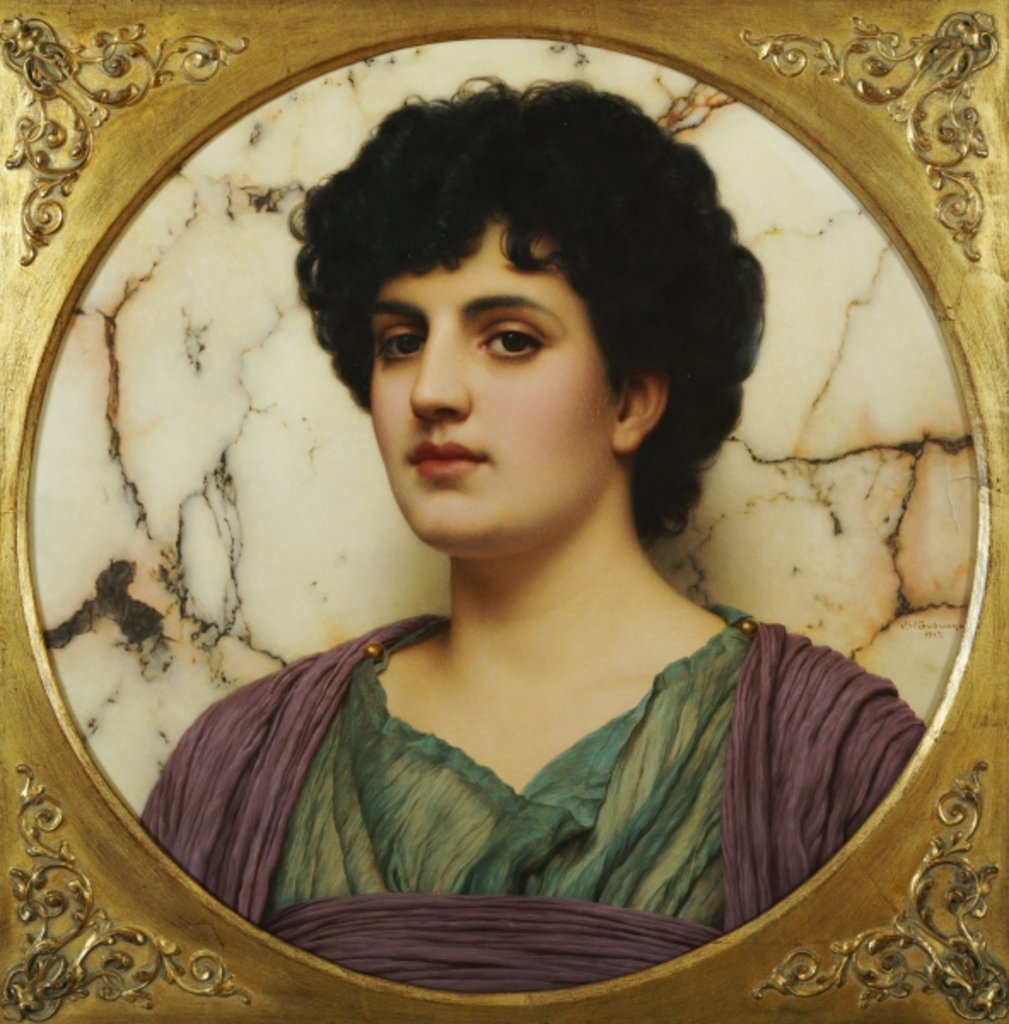 Detail of Lucilia, 1917 by John William Godward
