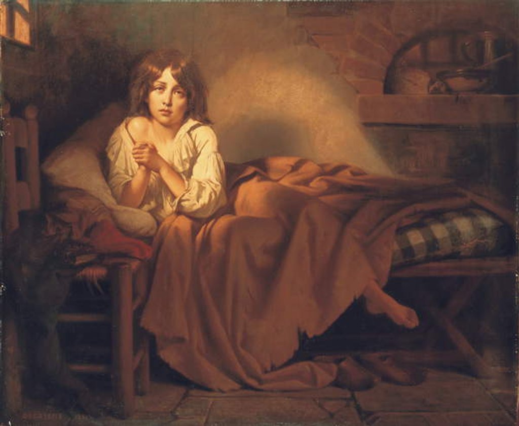 Detail of Dauphin Louis XVII in the Temple Prison, 1851 by Henri Decaisne