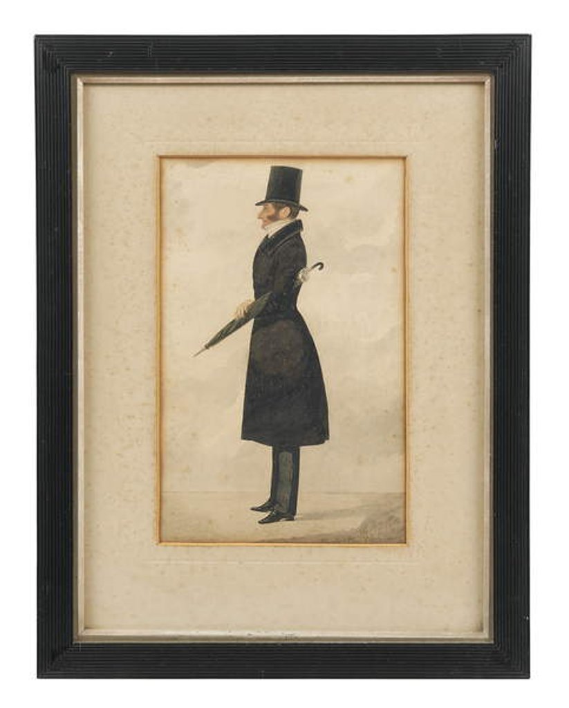 Detail of Portrait of Henry Lygon by Richard Dighton