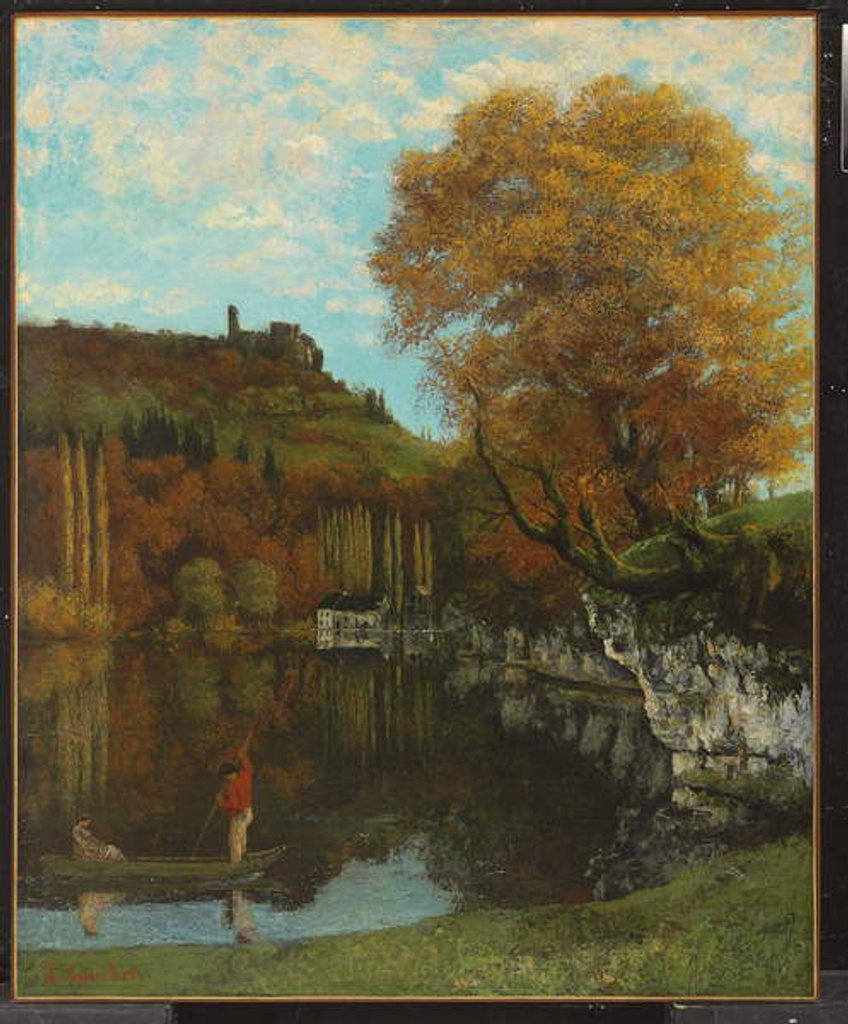 Detail of Le Miroir de Scey-en-Varais, 1864-68 by Gustave Courbet