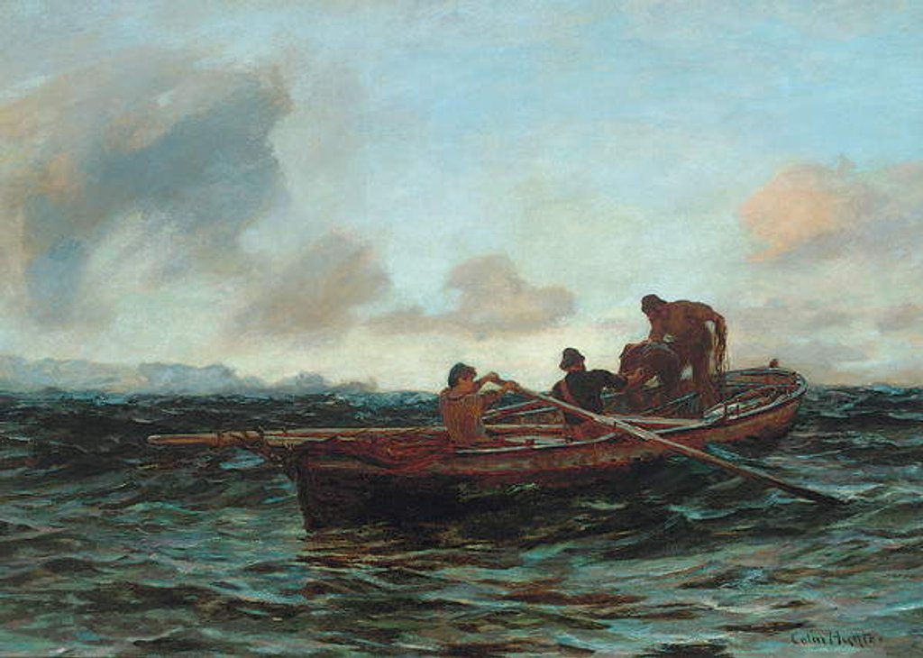 Detail of Loading the catch by Colin Hunter