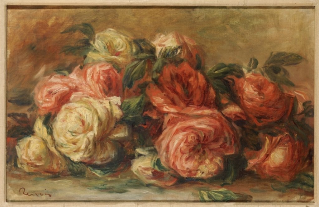 Detail of Discarded Roses, c.1910-1915 by Pierre Auguste Renoir