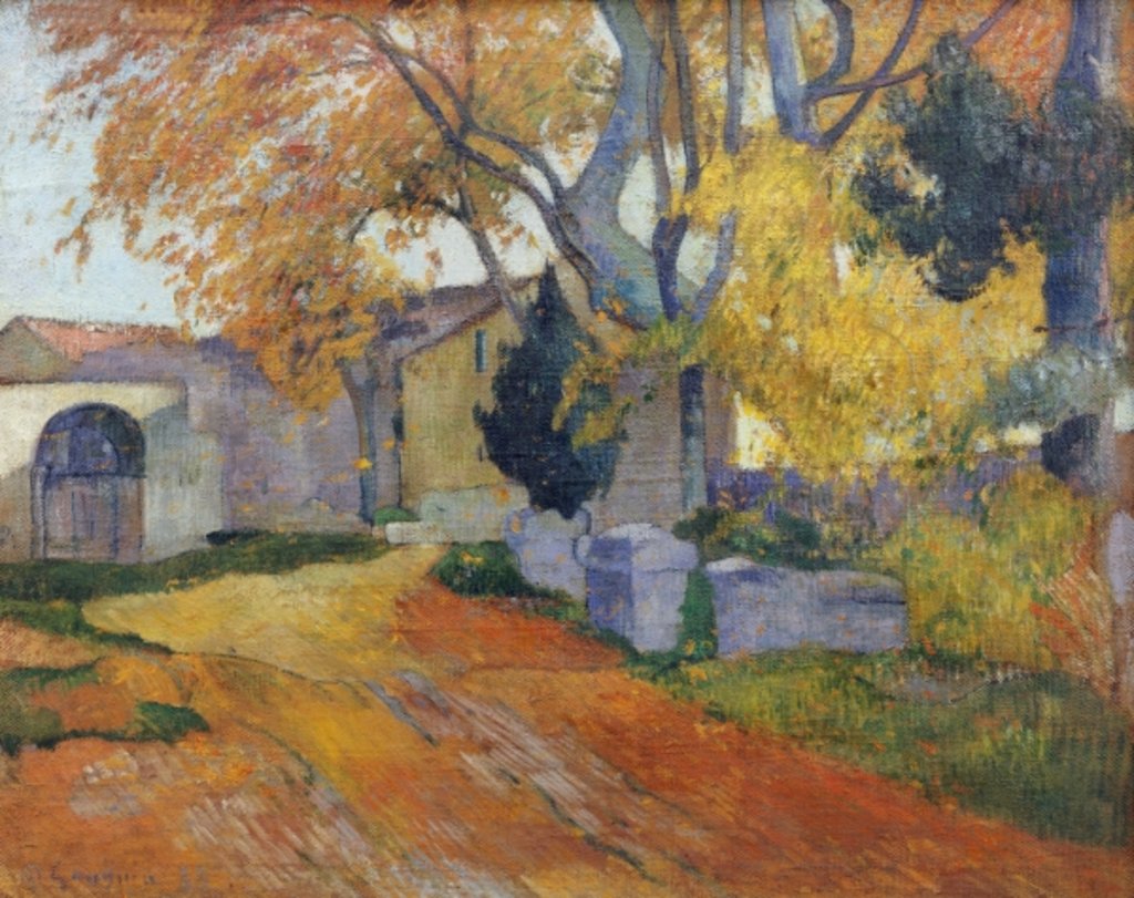 Detail of L'Allee des Alyscamps, 1888 by Paul Gauguin