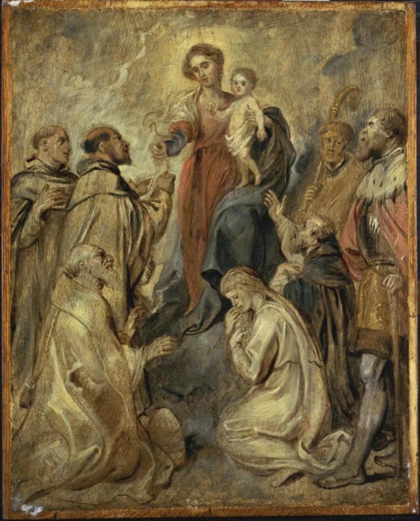 Detail of The Virgin and Child of the Rosary by Peter Paul Rubens