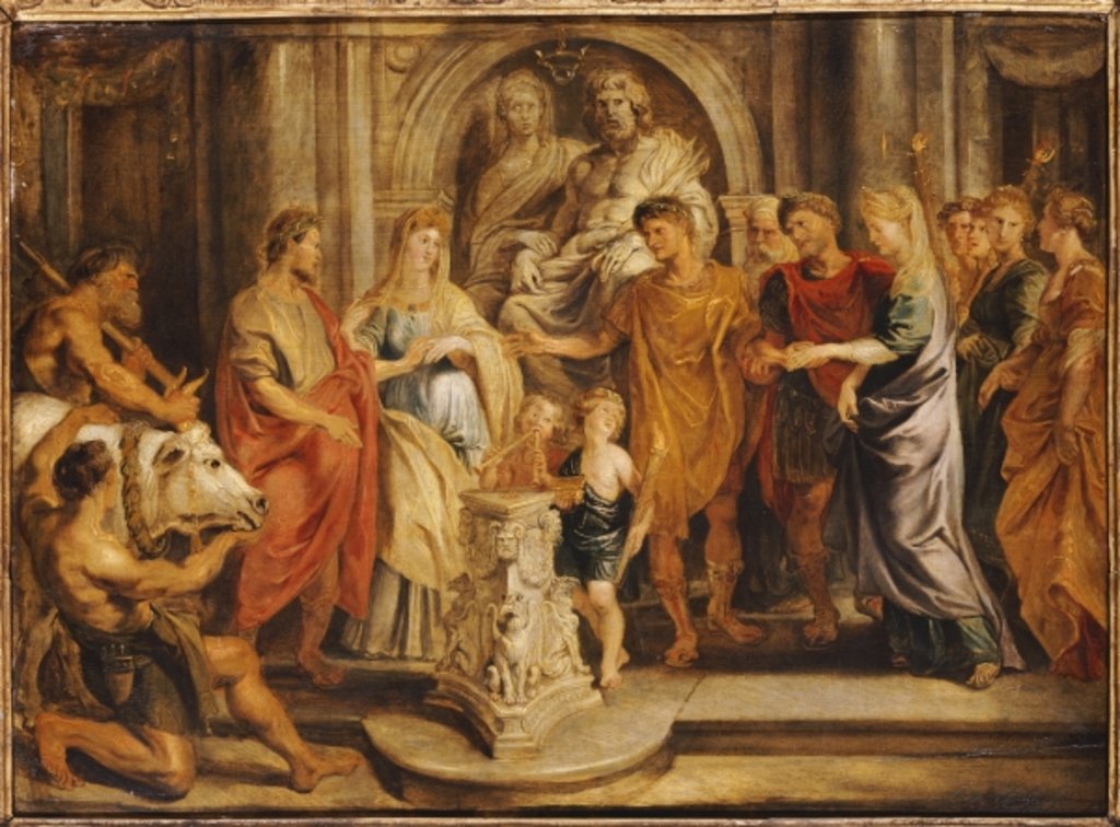 Detail of The Marriages of Constantine and Fausta and of Constantia and Licinius by Peter Paul Rubens