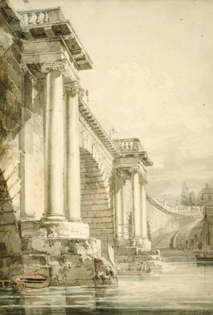 Detail of Old Blackfriars Bridge by Joseph Mallord William Turner