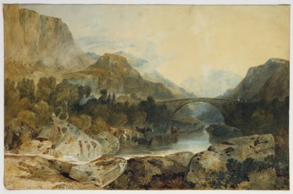 Detail of Rosthwaite Bridge, Borrowdale, c.1802 by Joseph Mallord William Turner
