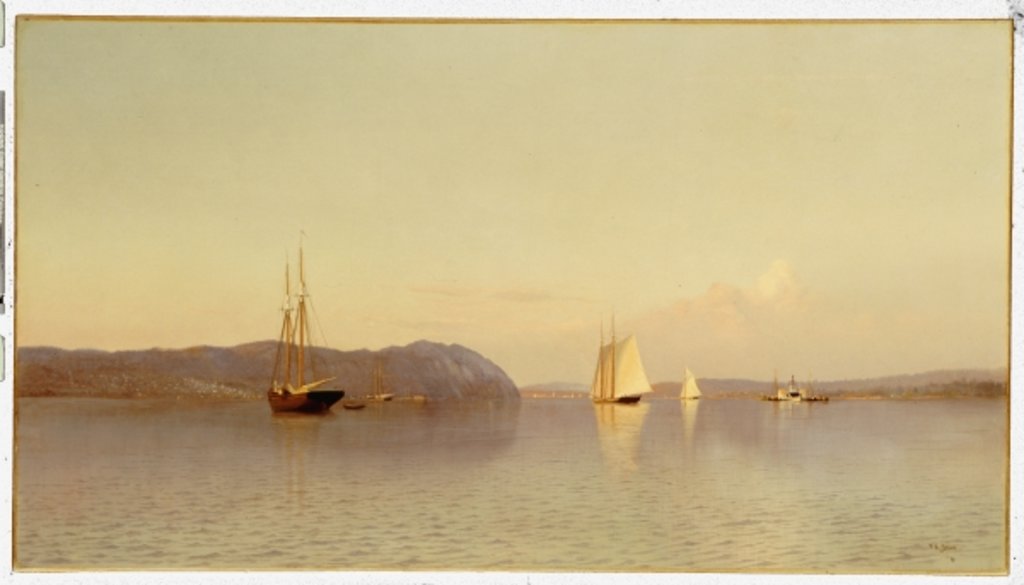 Detail of Late Afternoon, Haverstraw Bay by Francis Augustus Silva