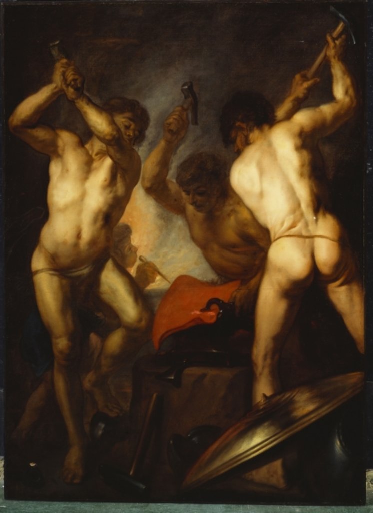 Detail of The Forge of the Vulcan by Theodore van Thulden