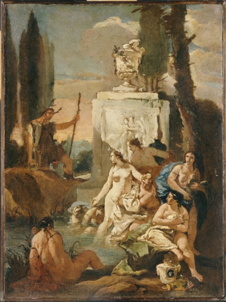 Detail of Diana and Acteon by Giovanni Battista Tiepolo